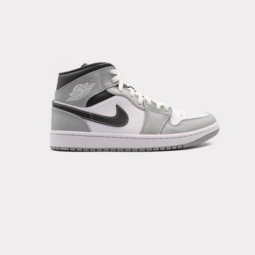 Air Jordan 1 Mid Light Smoke  Anthracite