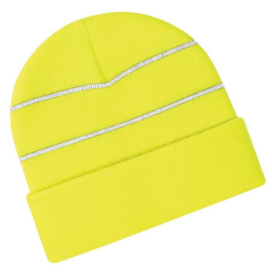 Beechfield Bonnet HiVis Hiver Tricoté  