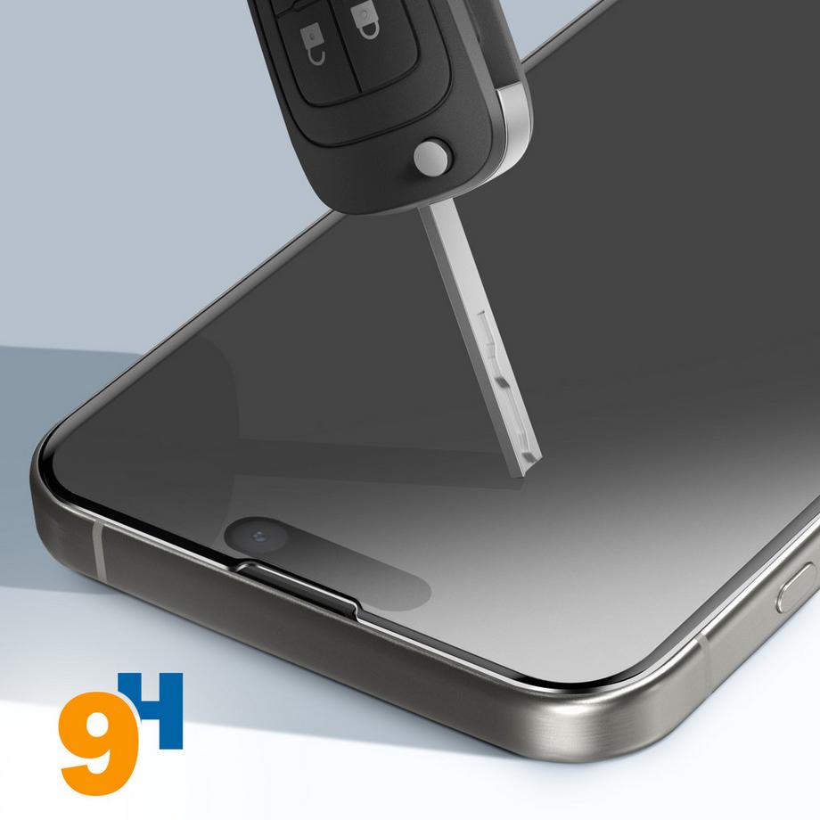 Avizar  Glas-Folie iPhone 16 Pro Rand Schwarz 