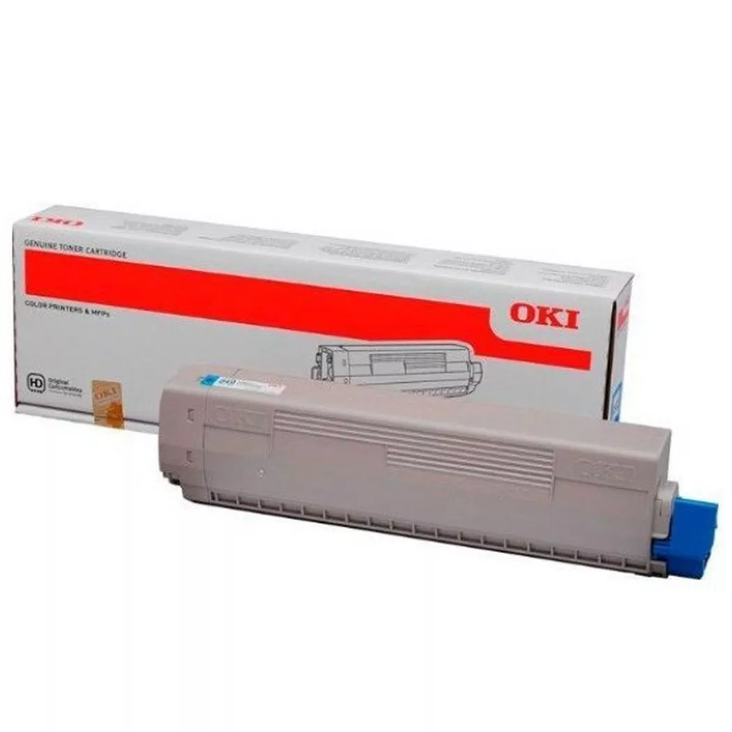 OKI – Toner cyan 44844615 C822 7300 Seiten, Grau, One Size