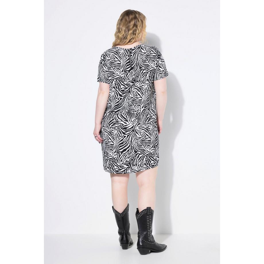 Studio Untold Abito Taglio Dritto Design Zebrato  