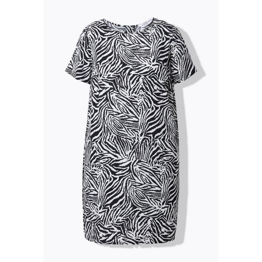 Studio Untold Abito Taglio Dritto Design Zebrato  