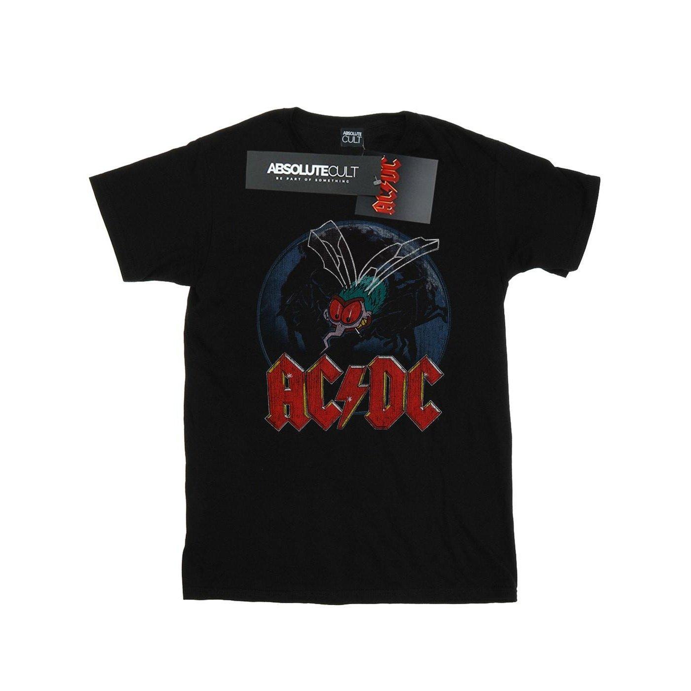 Image of Acdc Fly On The Wall Boyfriend Fit Tshirt Damen Schwarz S
