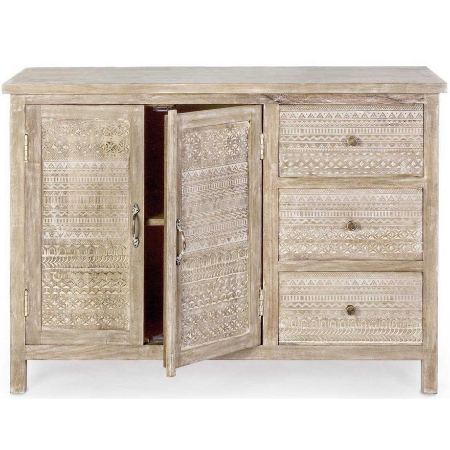 mutoni Credenza Mayra 2 ante 3 cassetti  