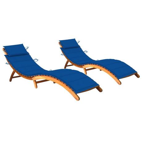 VidaXL Chaise longue bois d'acacia  