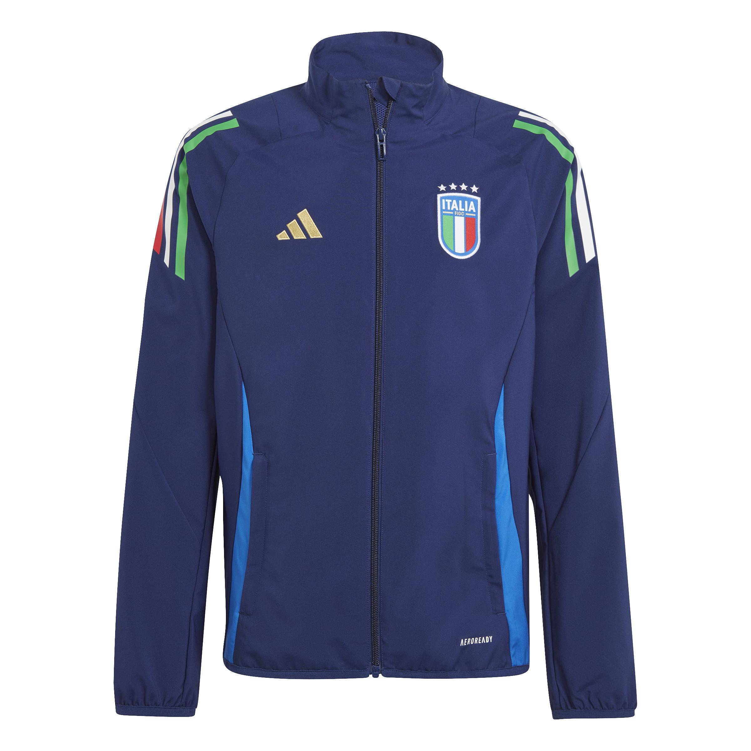 Image of adidas Kinder-trainingsjacke Prematch Italien Euro 2024 Mädchen 11-12A