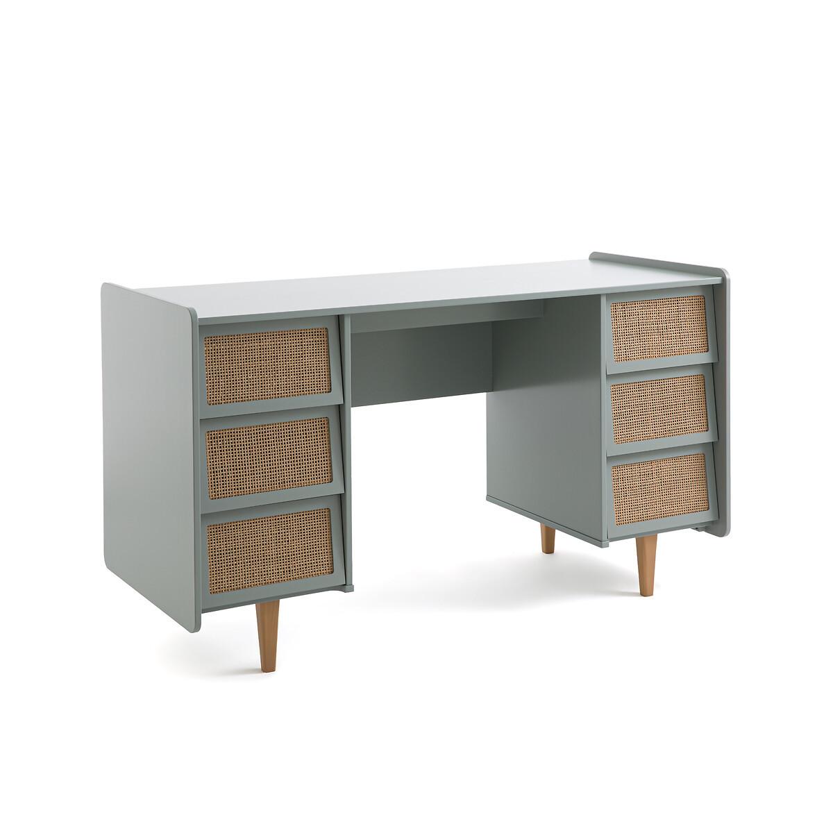 La Redoute Intérieurs Schreibtisch Doppelcontainer 6 Schubladen  