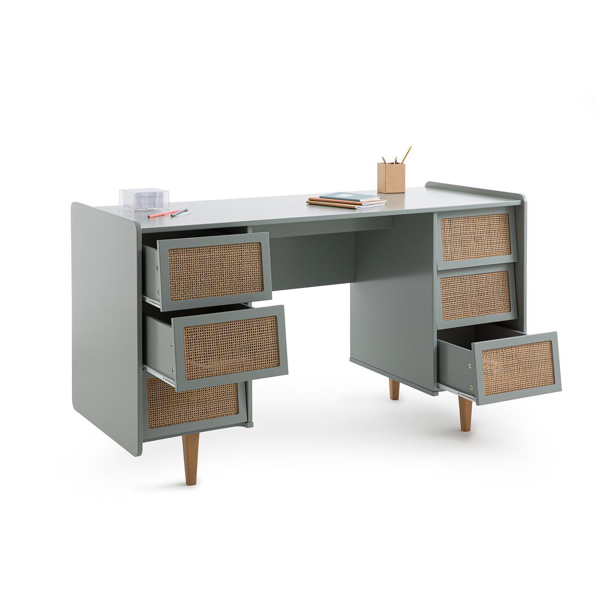 La Redoute Intérieurs Schreibtisch Doppelcontainer 6 Schubladen  