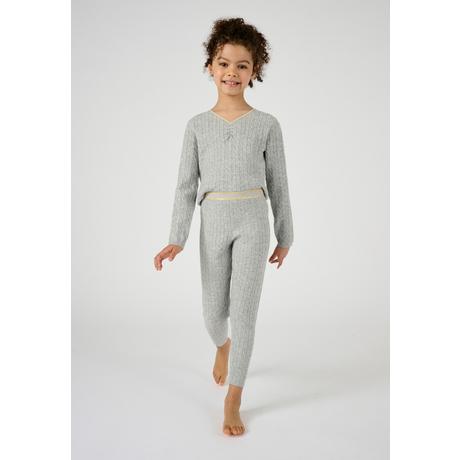 Damart  Legging fille Thermolactyl, maille torsadée 