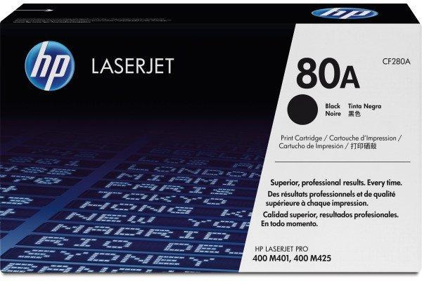 Hewlett-Packard  HP Toner-Modul 80A schwarz CF280A LaserJet Pro 400 2560 Seiten 