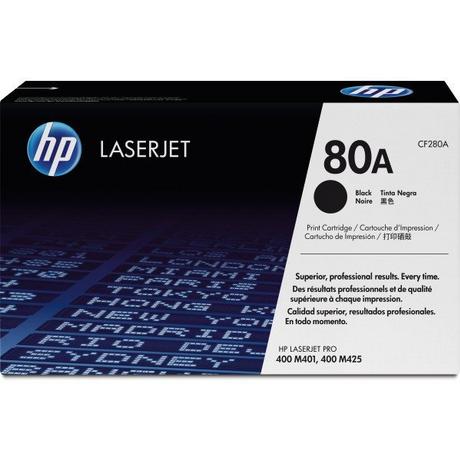 Hewlett-Packard  HP Toner-Modul 80A schwarz CF280A LaserJet Pro 400 2560 Seiten 