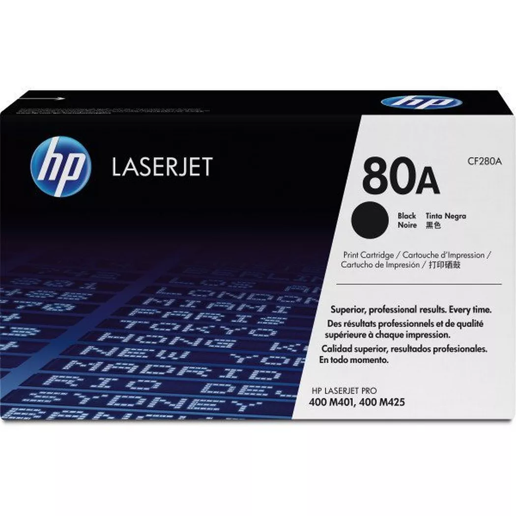 Hewlett-Packard – HP Toner-Modul 80A schwarz CF280A LaserJet Pro 400 2560 Seiten, Schwarz, One Size