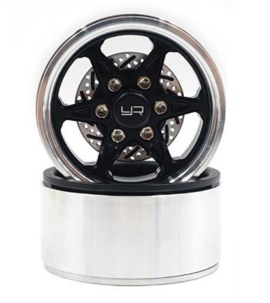 Image of Yeahracing Wl-0122bk Rc-modellbau Ersatzteil & Zubehör Beadlock-reifen Unisex Schwarz