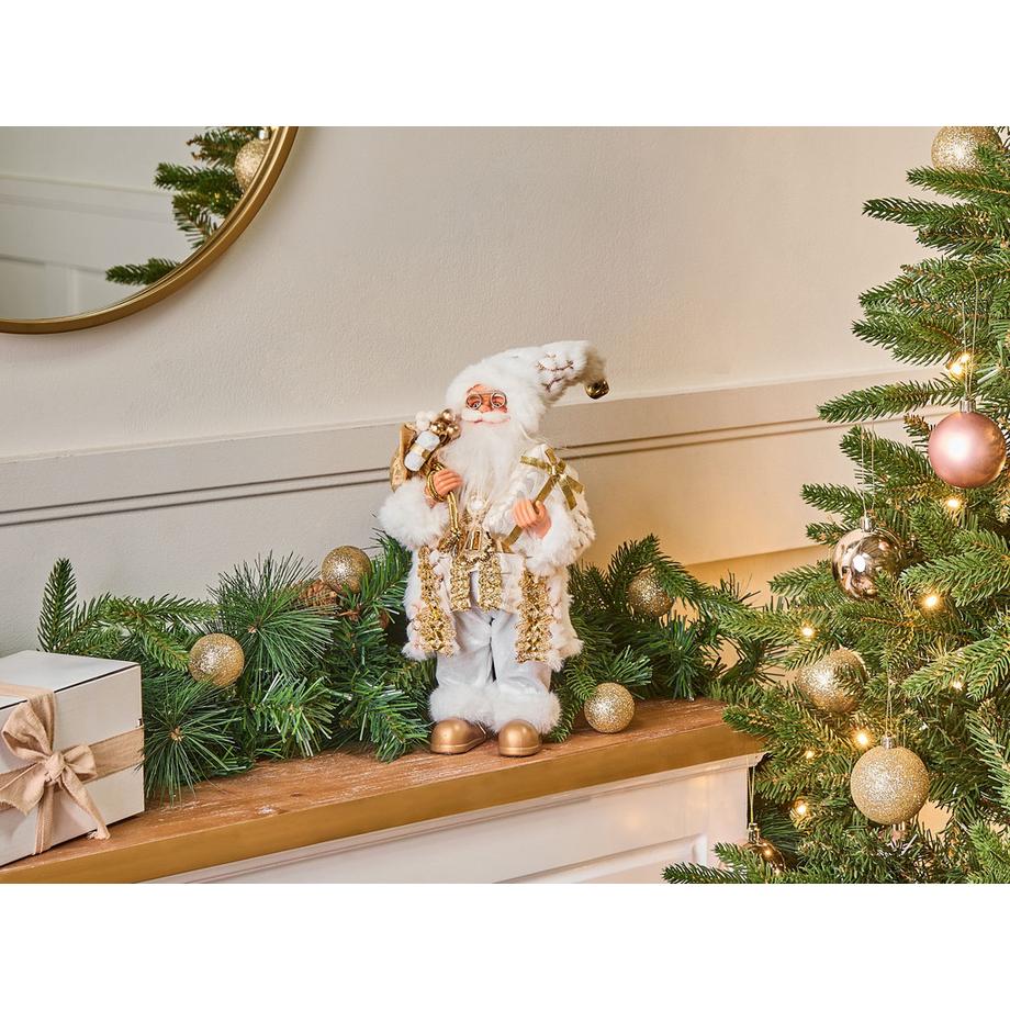 Beliani Weihnachtsdekoration aus Stoff  STRAUMSFJORDEN  