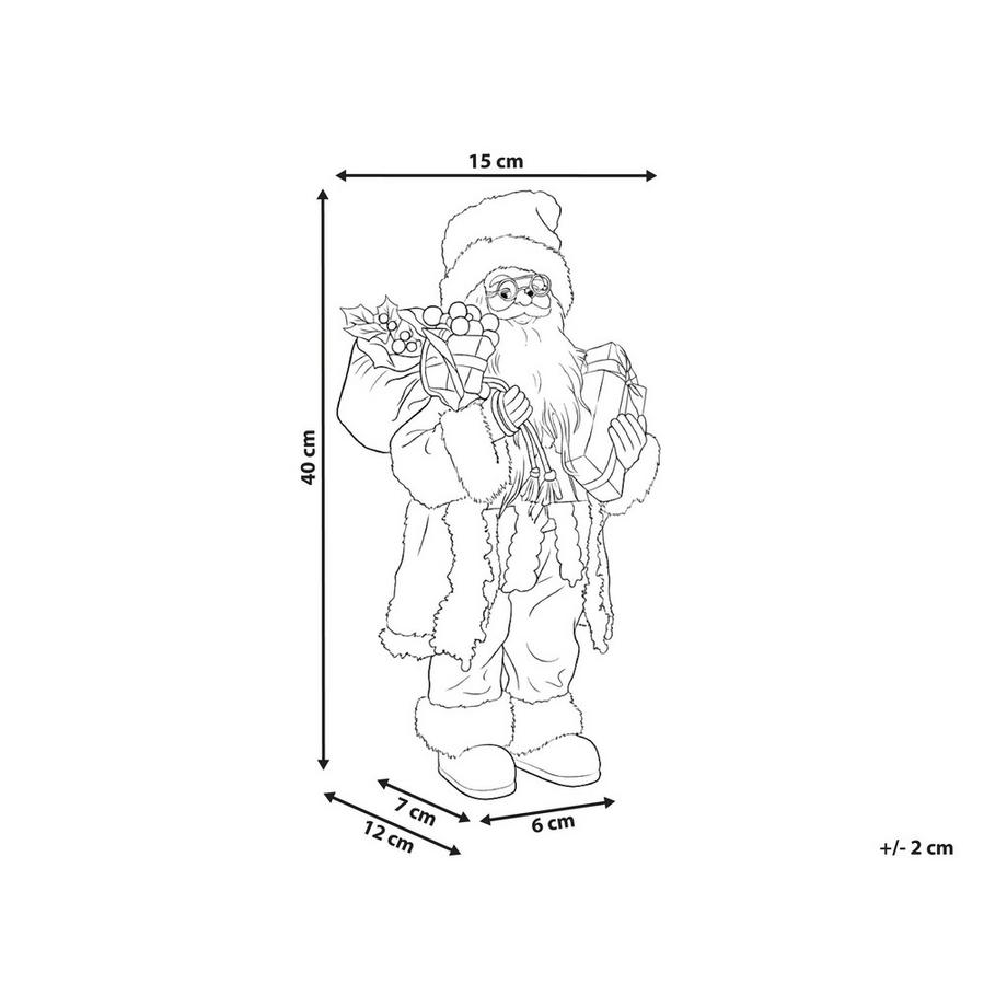 Beliani Weihnachtsdekoration aus Stoff  STRAUMSFJORDEN  