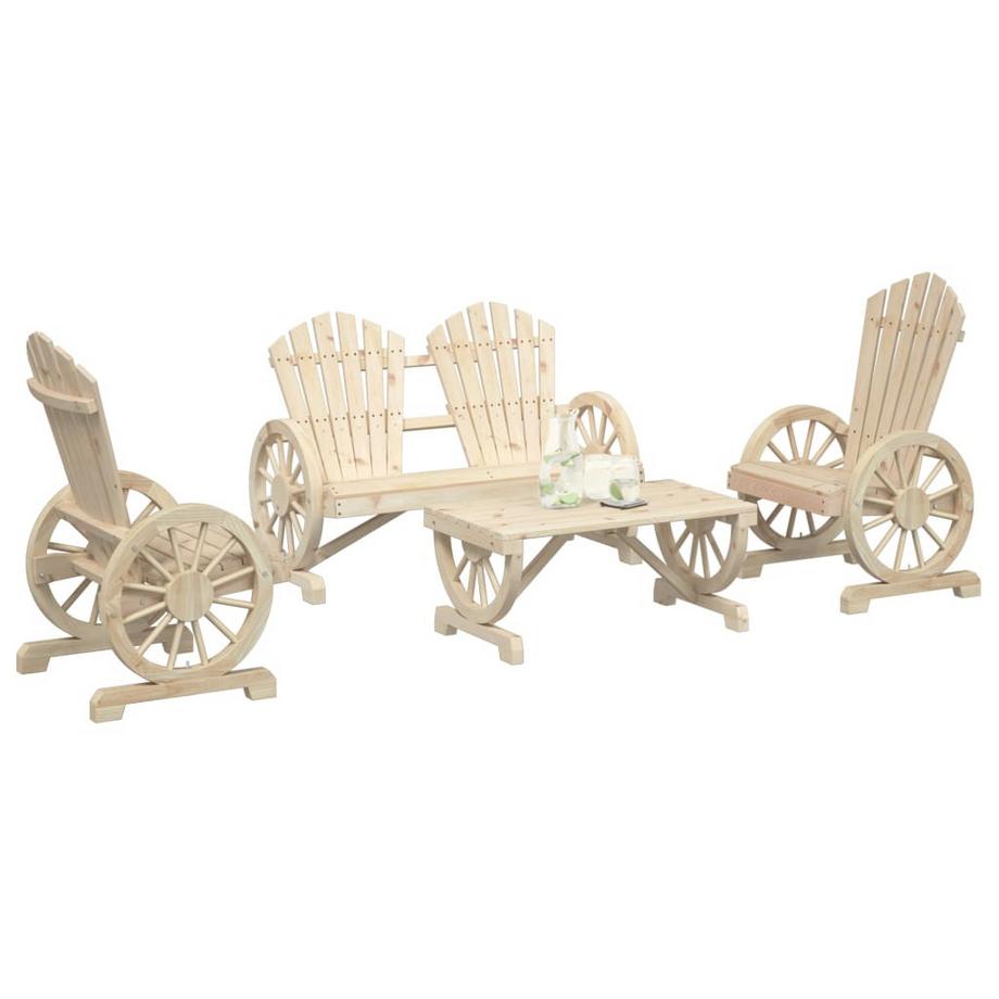 VidaXL Garten lounge set holz  