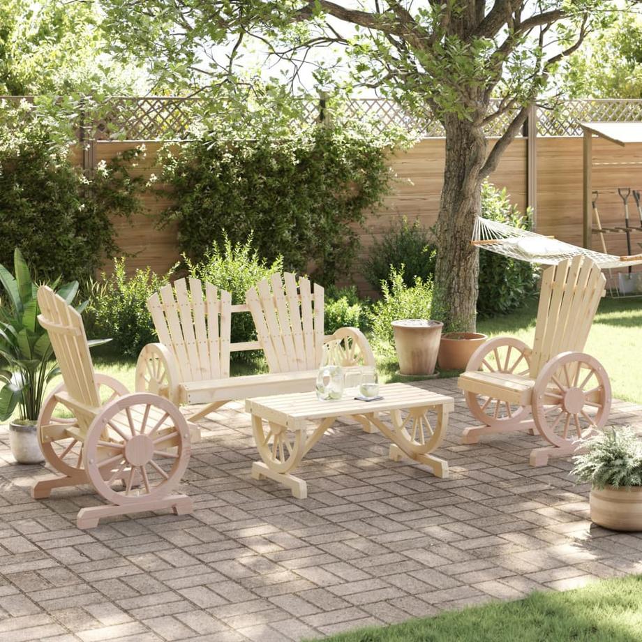 VidaXL Garten lounge set holz  