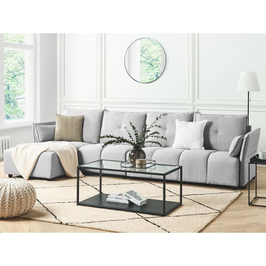 Beliani Ecksofa aus Stoff Klassisch TOMRA  