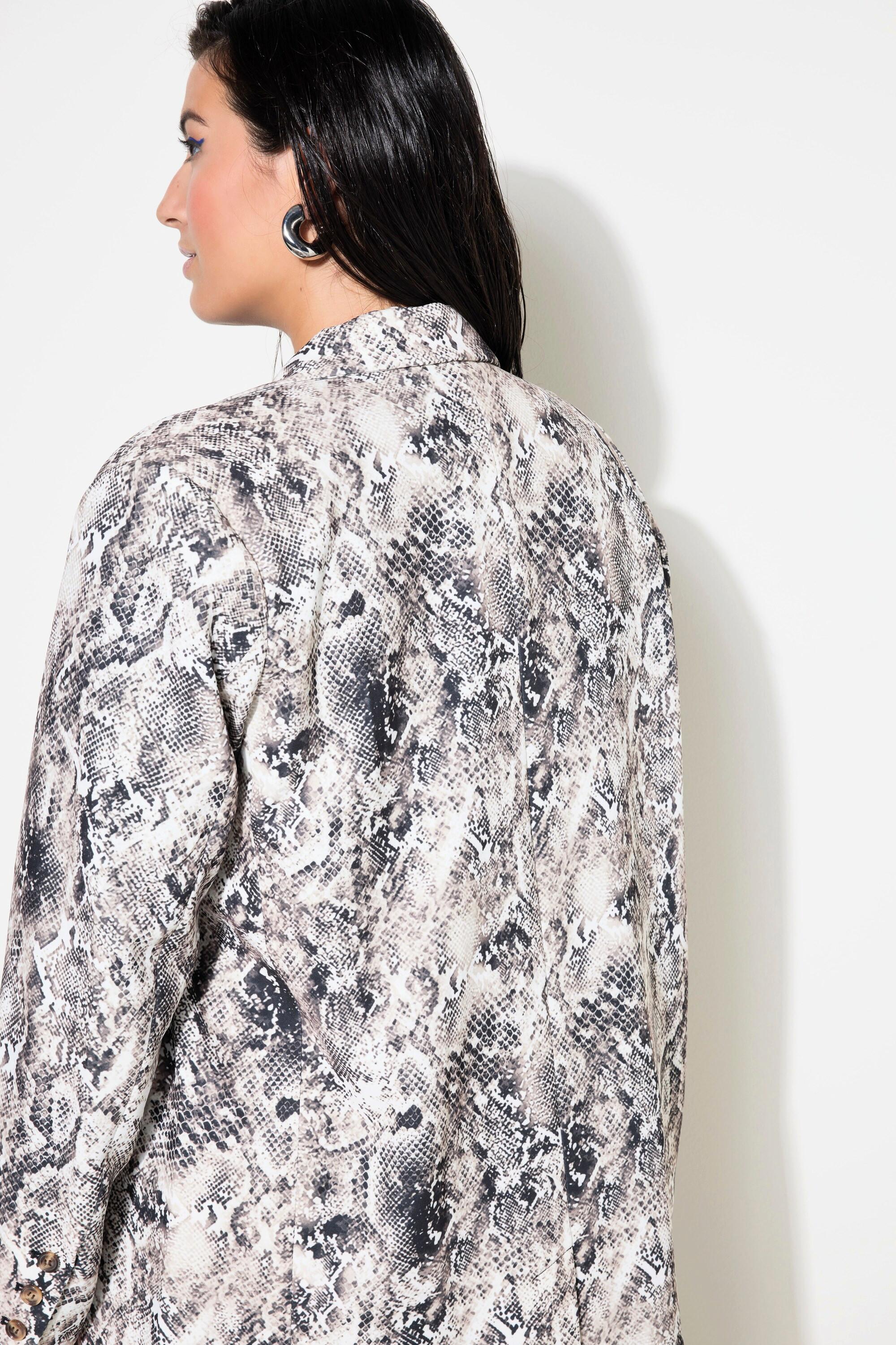 Studio Untold Blazer Doppiopetto Loose Shape Stampa Serpente  