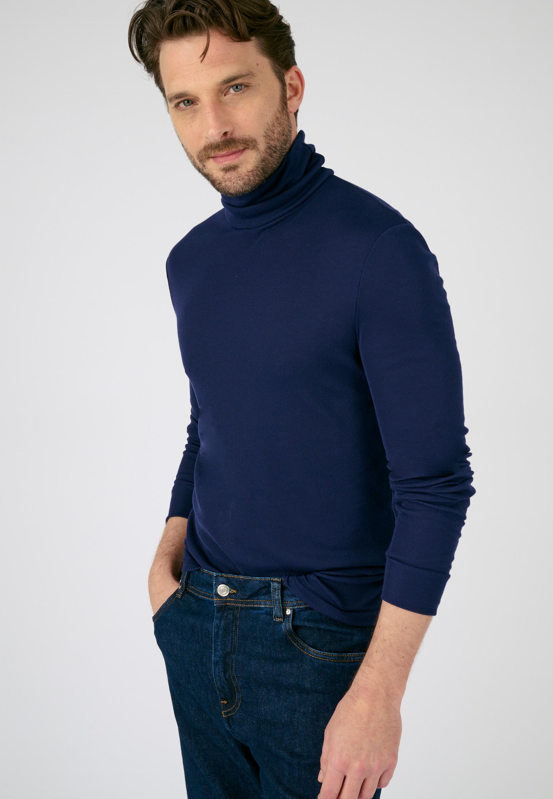 Image of Rollkragen-unterziehpullover Mit Thermolactyl. Herren Blau XL