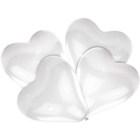 NEUTRAL  NEUTRAL Latexballons Heart 5 Stk. 9904032 weiss 30.4cm 