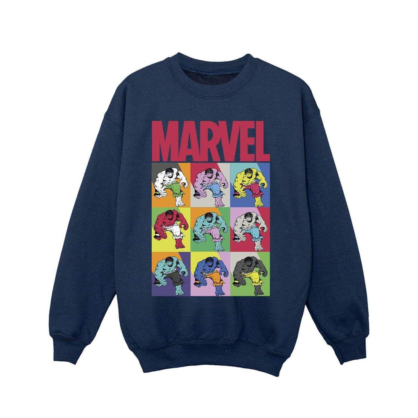 Image of Hulk Pop Art Sweatshirt Unisex Marine 104