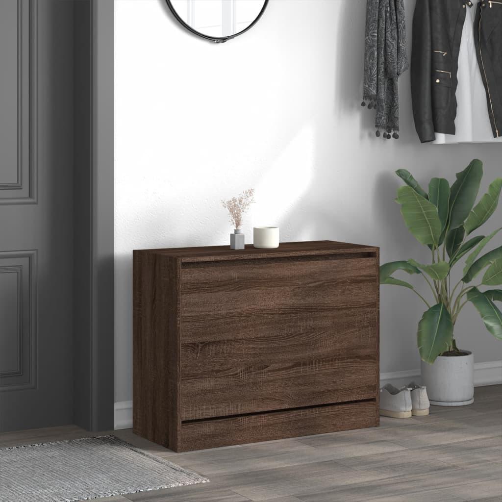 VidaXL Armoire à chaussures bois d'ingénierie  