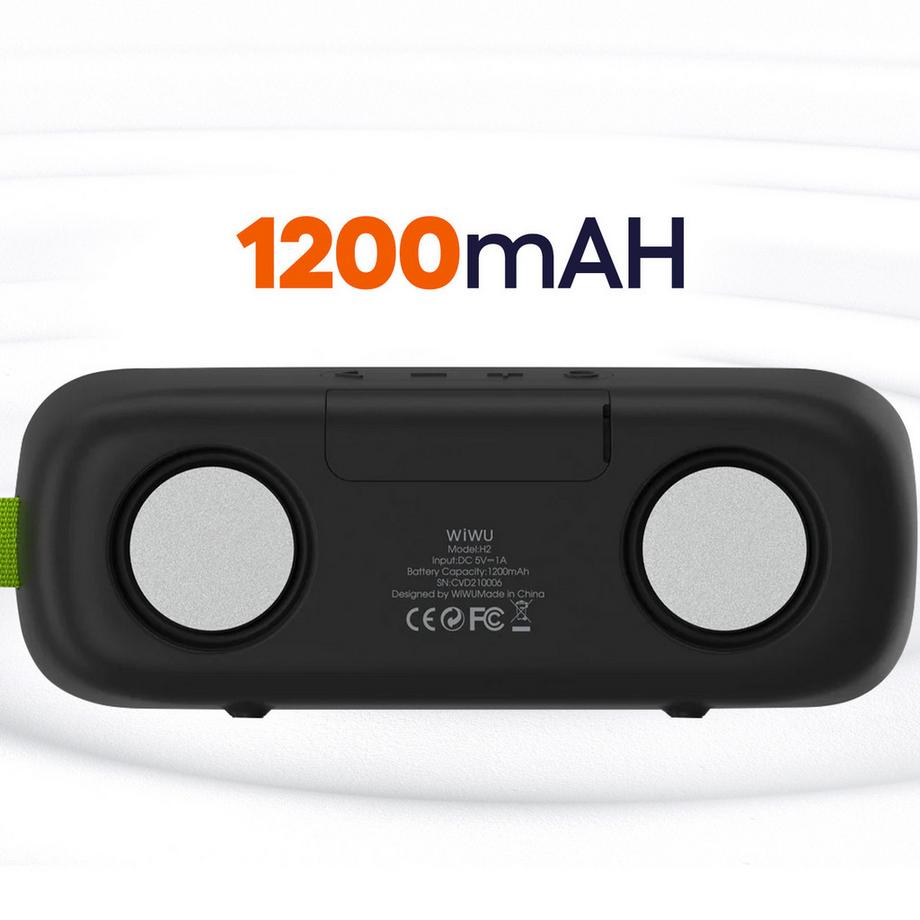 Wiwu  Cassa Bluetooth wireless autonomia 4h impermeabile IPX7 compatta 