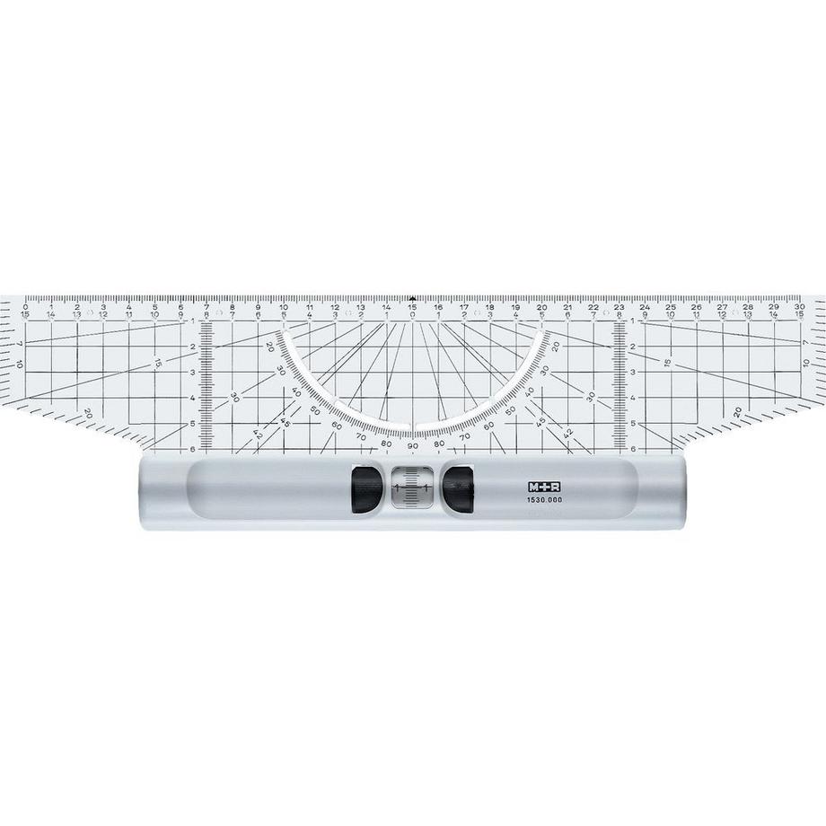M+R  M+R Rolllineal Acryl 30cm 15300000 Winkelmesser Lupe 