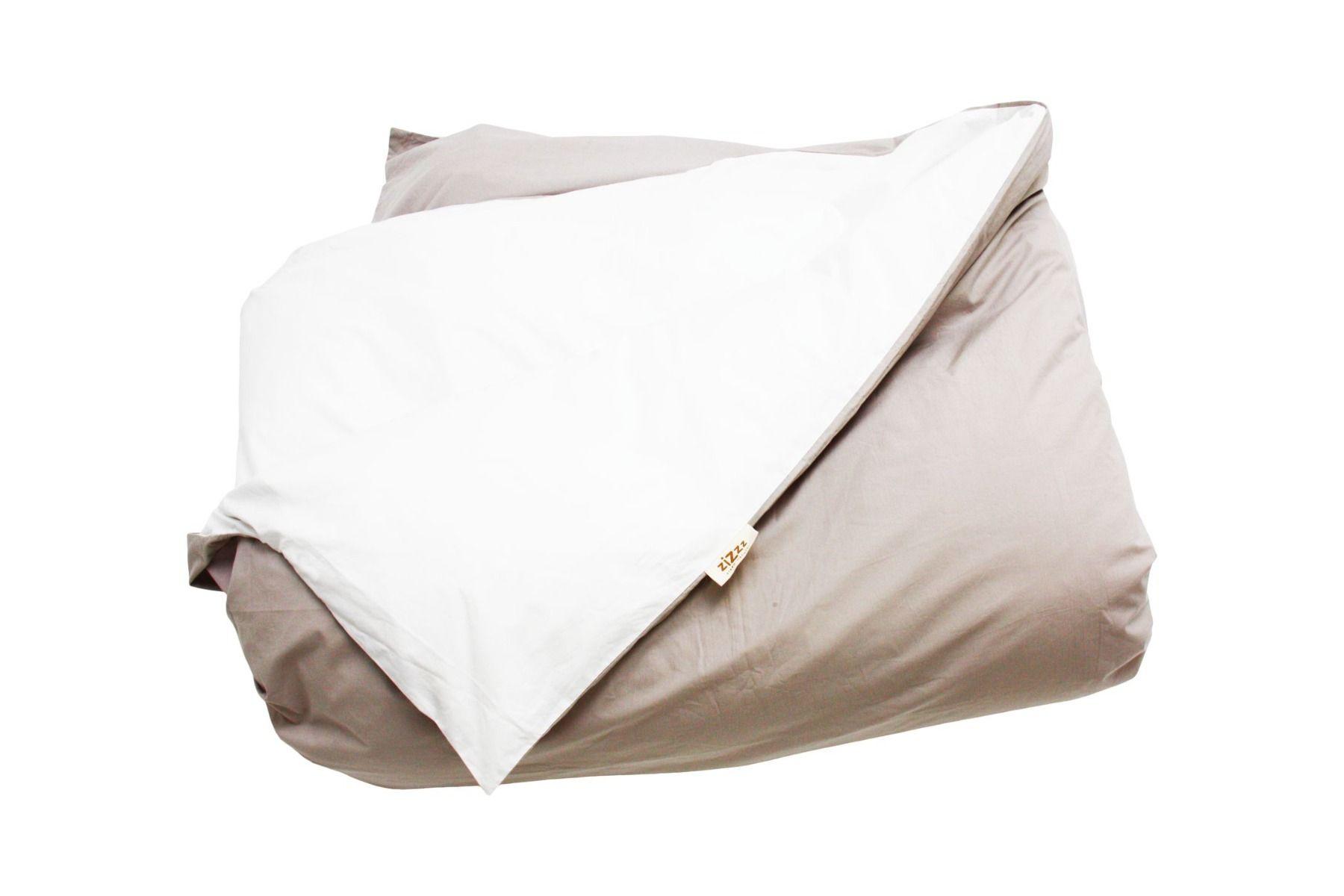 Zizzz Housse de couette en percale de coton bio 160x210 cm  