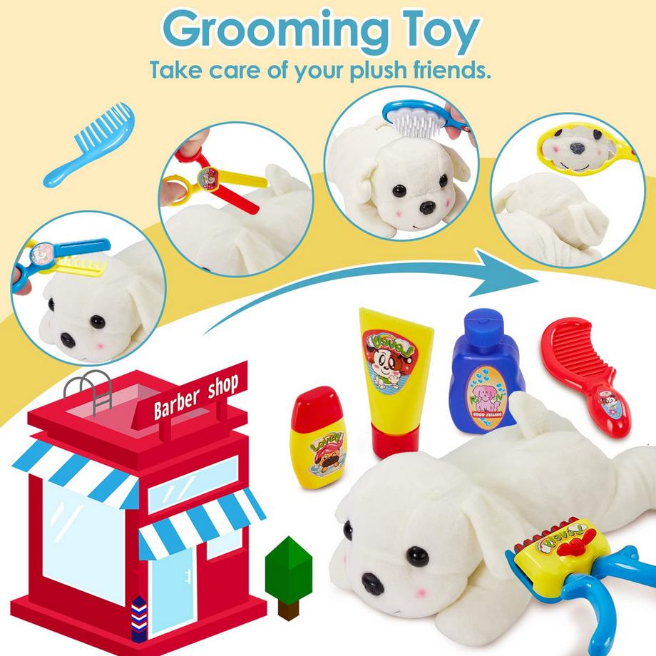 Activity-board  2 in 1 Tierarztkoffer für Kinder, Arztkoffer Kinder ab 3 4 5 Jahren, Rollenspiel Tierarzt Spielset 