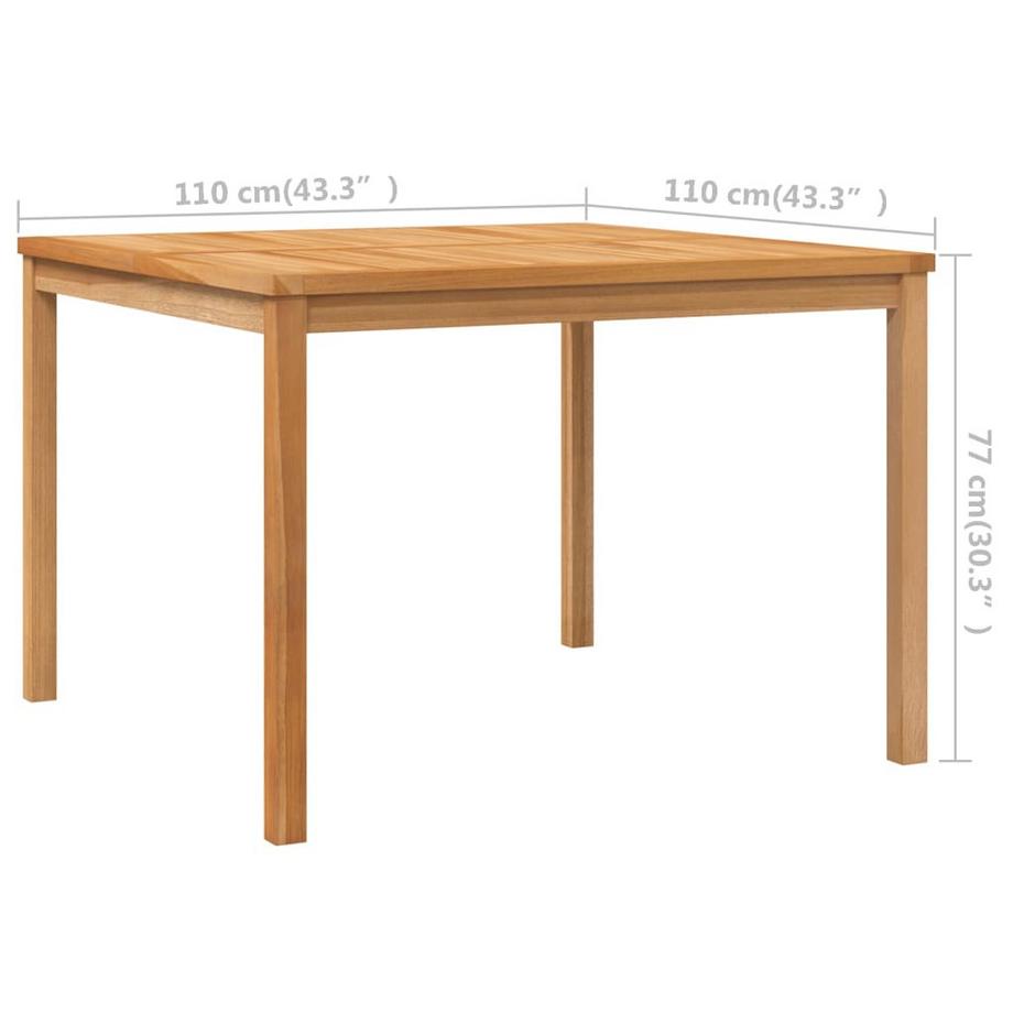 VidaXL Esstisch teak  