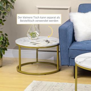 HOMCOM Ensemble de table basse  