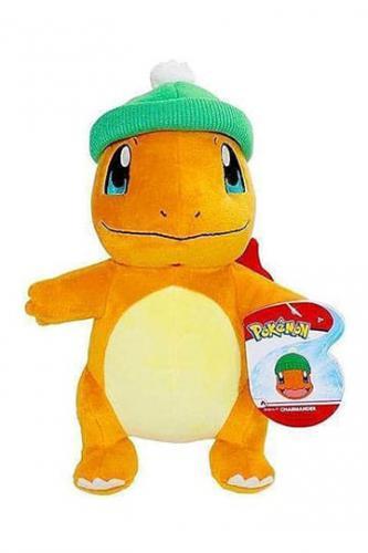 Image of Pokemon Plush Charmander With Christmas Hat 20cm Unisex