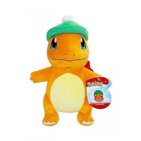 jazwares  Pokemon Plush Charmander with Christmas Hat 20cm 