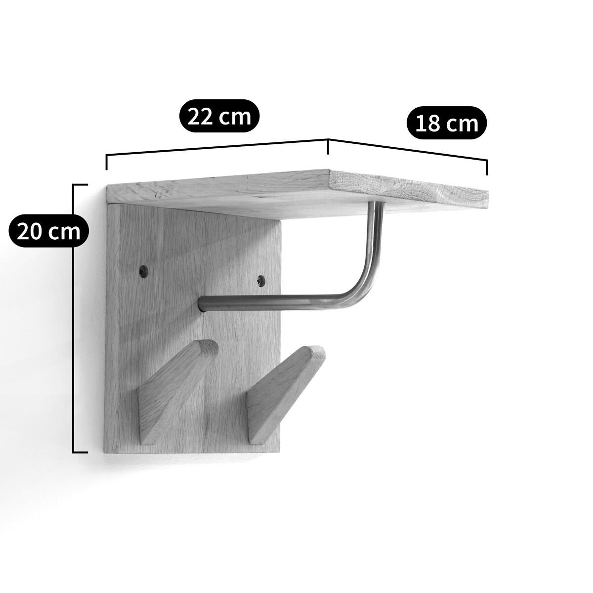 La Redoute Intérieurs Wandgarderobe SLOFIA mit 2 Haken  