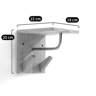 La Redoute Intérieurs Wandgarderobe SLOFIA mit 2 Haken  