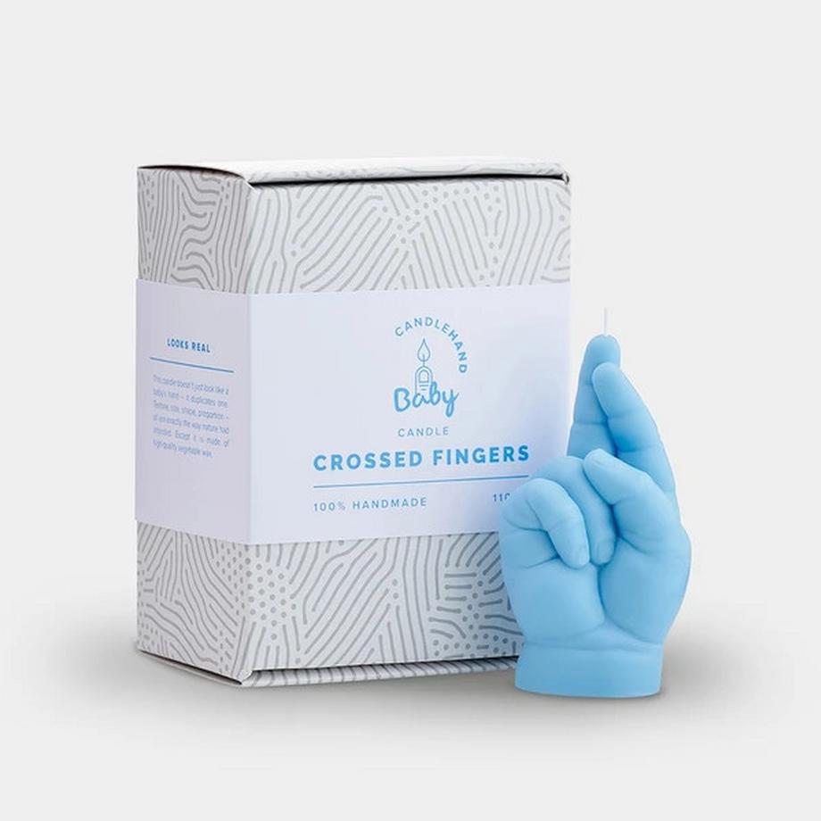 CandleHand Baby Crossed Fingers  