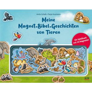 Meine Magnet-Bibel-Geschichten von Tieren Schalk, Anita; Husmann, Tanja (Illustrationen) Couverture rigide 