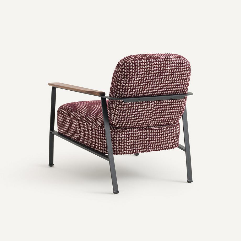 AM.PM Sessel aus Metall und Jacquard-Druck  