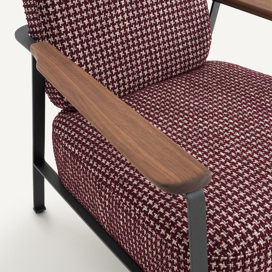 AM.PM Sessel aus Metall und Jacquard-Druck  