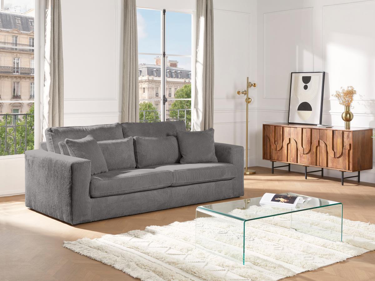 Vente-unique 3SitzerSofa Cord MONDOVI  