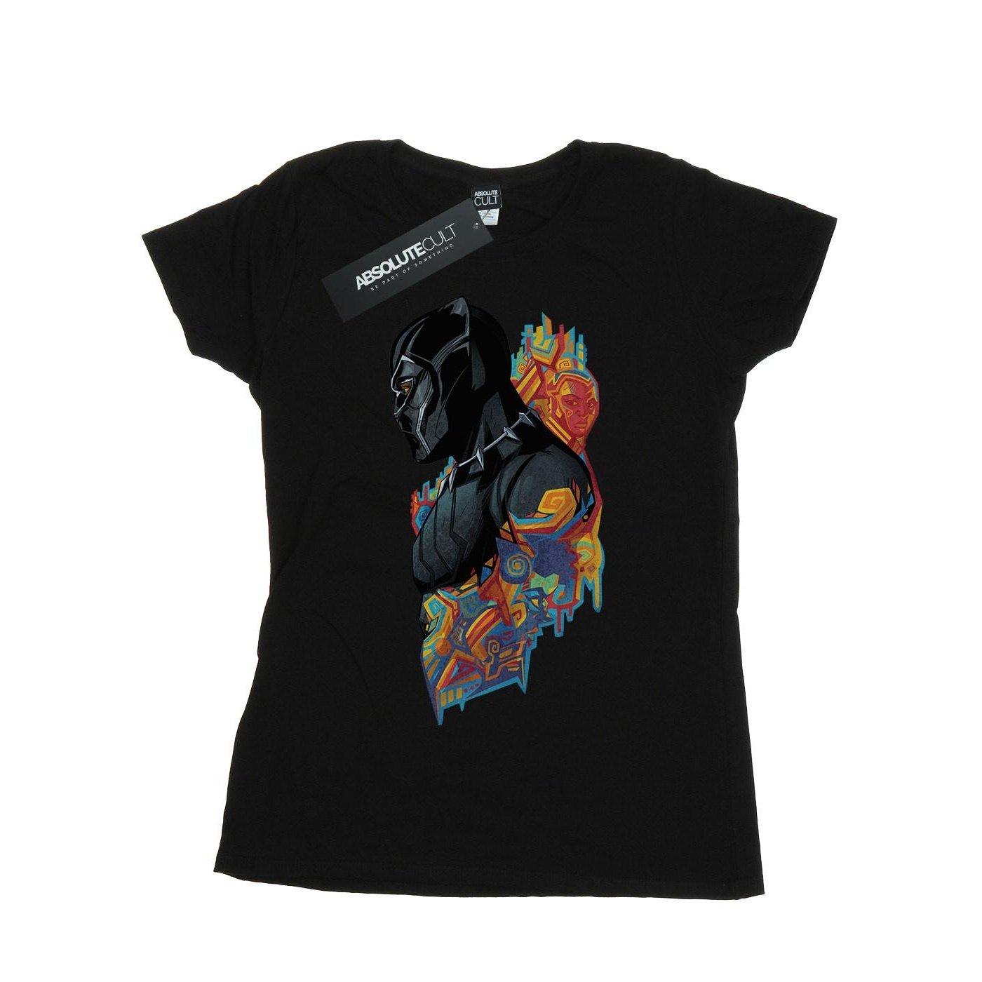 Image of Black Panther Profile Tshirt Damen Schwarz XXL