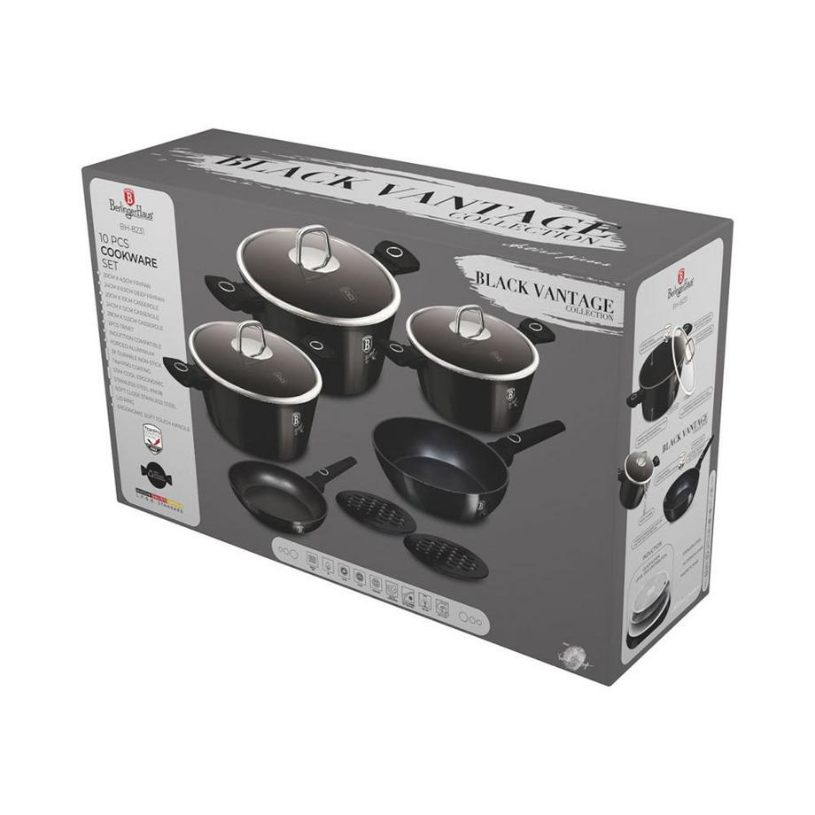 Berlinger Set d'ustensiles de cuisine 10 pièces Black Vantage Collection  