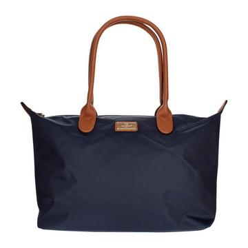 Borsa shopper in poliestere blu scuro