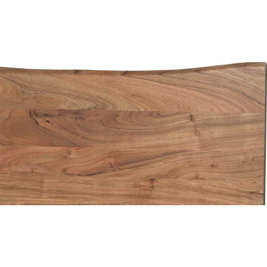 mutoni Table en bois massif Lina acacia 160x90  