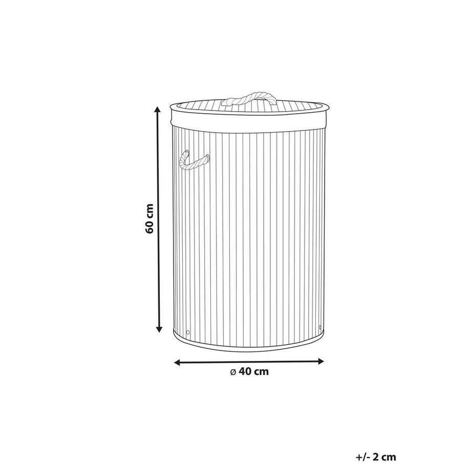 Beliani  Aufbewahrungskorb aus Bambusholz  SANNAR 