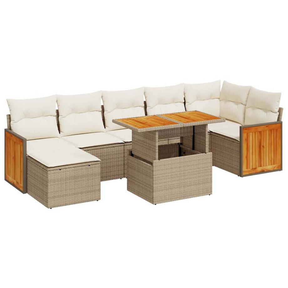 set divano da giardino Polirattan