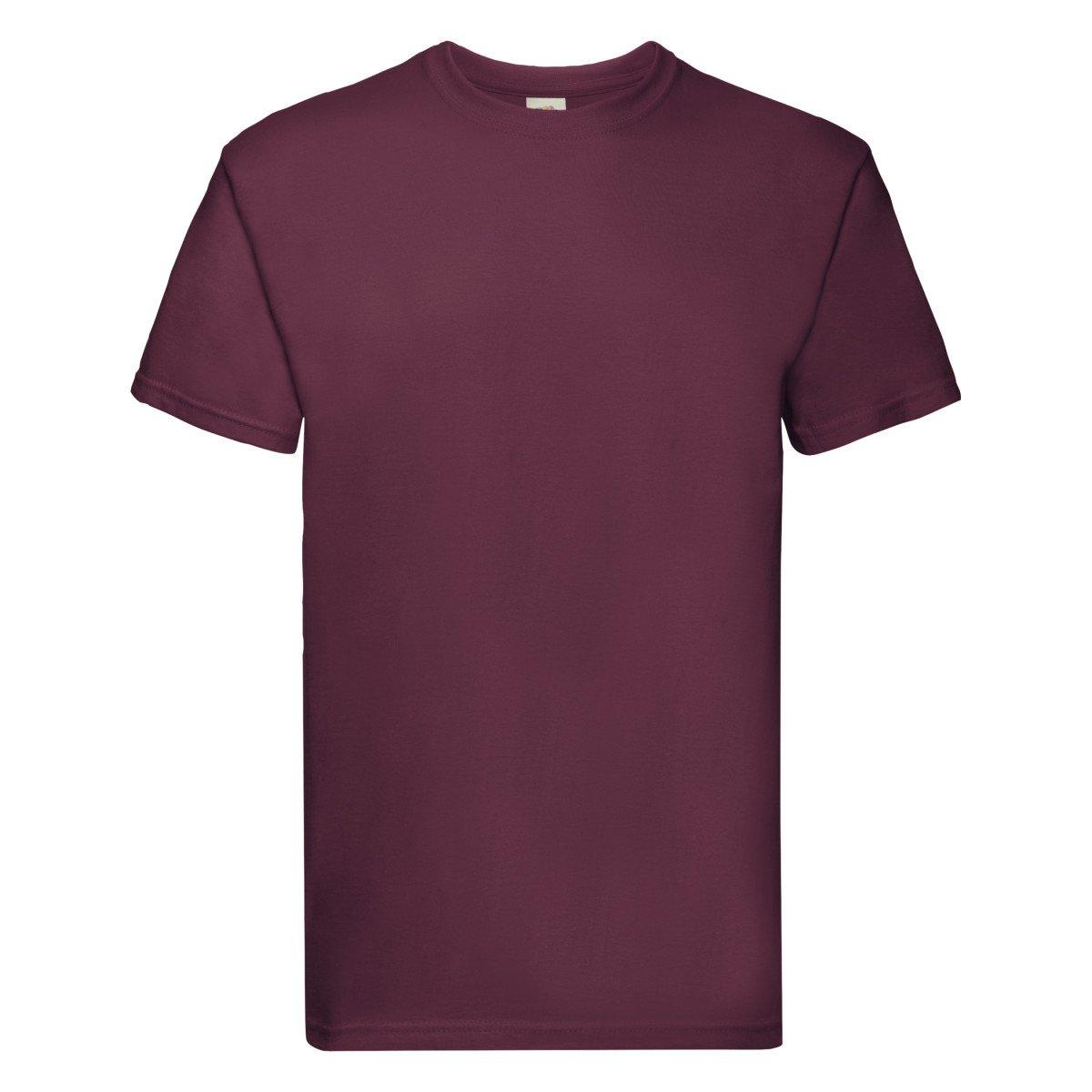 Image of Super Premium Kurzarm Tshirt Herren Weinrot L