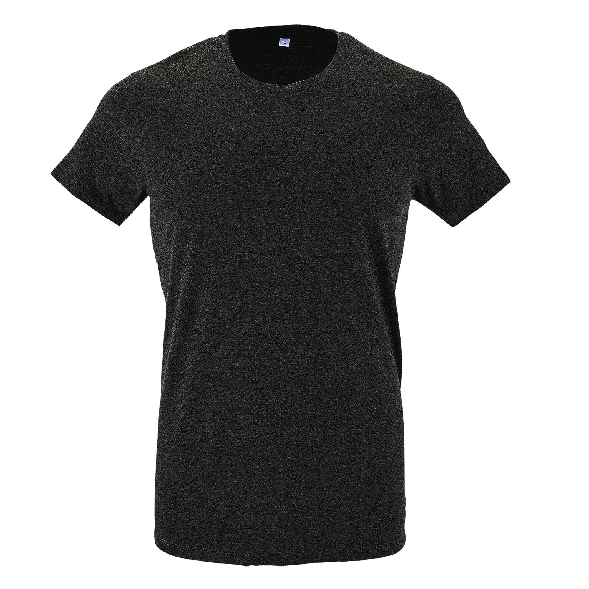 Image of Regent Slim Fit Tshirt, Kurzarm Herren Charcoal Black XS